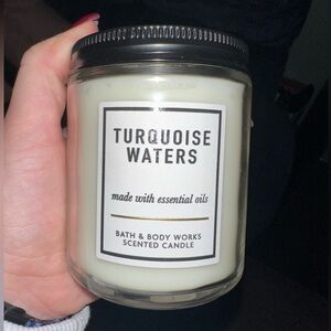 turquoise waters single wick candle